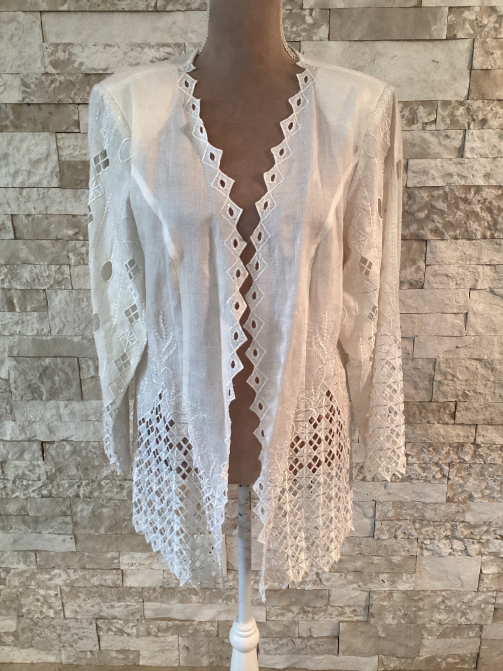 ESHA Designs Vintage Linen Cardigan